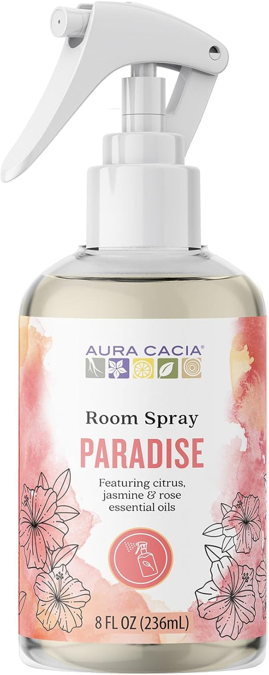 Aura Cacia Fresh Floral Room Spray 8 Fl. oz. - Light Aroma, No Synthetic Fragrances
