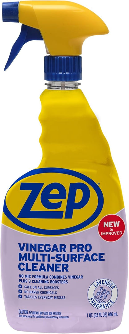 Zep All-Purpose Cleaner With Vinegar - 1 Gallon (Case of 4) R48410 - Gentle for Everyday Use