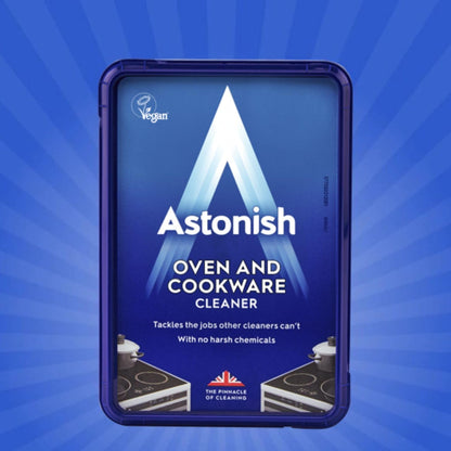 Astonish Oven & Cookware Cleaning Paste For Glass, Appliances, Ceramics, Stovetop & Pyrex - All Purpose Kitchen Cleaner - Heavy Duty Stainless Steel Degreaser Removes Baked On Grease & Grime 150g Tub