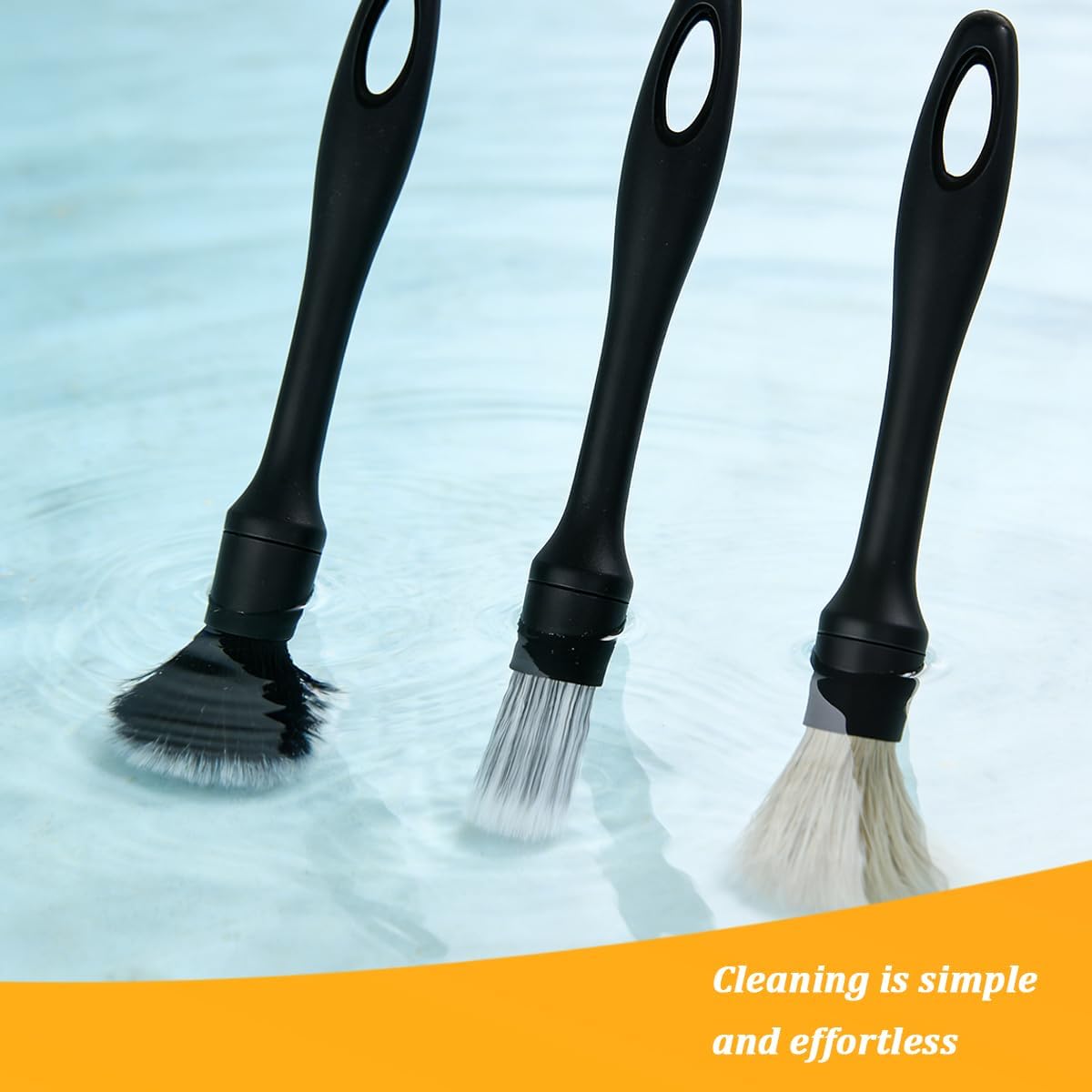 4PCS Car Detailing Brush Kit, Multi-Use Soft No Scratch Vehicle Interior Detail Duster Brush Set, Automotive Dusting Cleaning Kit for Exterior Interior, Universal for Vehicles