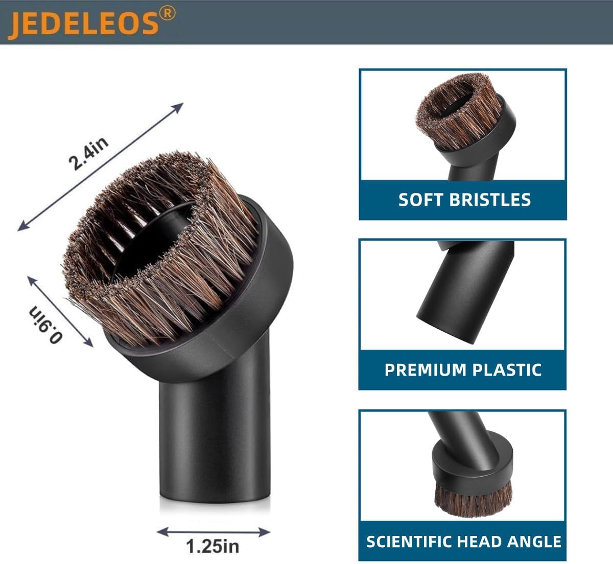 JEDELEOS 2 in 1 Crevice Duster Tool for Shark NV752 NV600 NV650 NV680 NV340 HV301 HV322 HV300 HV320 NV480 NV800 NV151 LA502 AZ2001 HZ2002 Rotator/Rocket/Navigator/APEX Duoclean Upright Vacuum