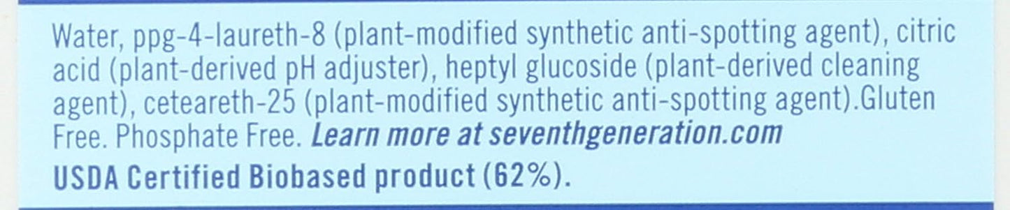 Seventh Generation Dishwasher Rinse Aid - 8 oz - 2 pk