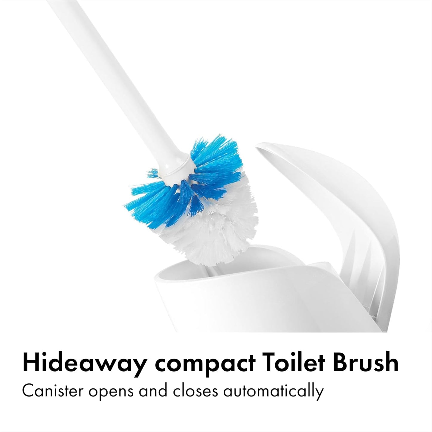 OXO Good Grips Compact Toilet Brush & Canister - Gray