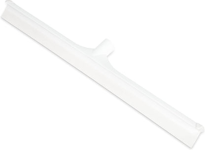 SPARTA 24" Floor Squeegee Replacement Head, Seamless Rubber with Rust-Free Plastic Frame for HACCP Compliance, Heavy-Duty Industrial Use, Thermoplastic Rubber, 24 Inches, White (Pack of 6)