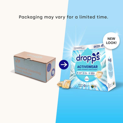 Dropps Sensitive Skin Laundry Detergent Pods, Unscented (36 Ct) - Hypoallergenic & Dermatologist Tested | Free & Clear | Laundry Pods for Sensitive Skin | Clean Ingredients | Plastic Free Packaging