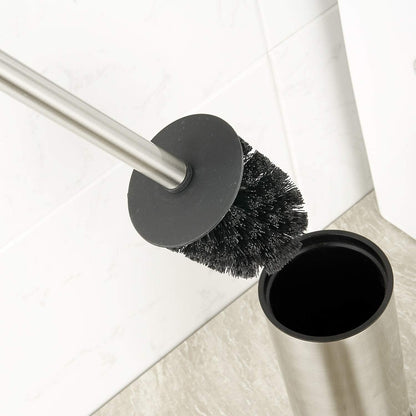 BGL Stainless Steel 304 Black Toilet Bowl Brush and Holder Set Cleaning Tool Holder with Toilet Brush
