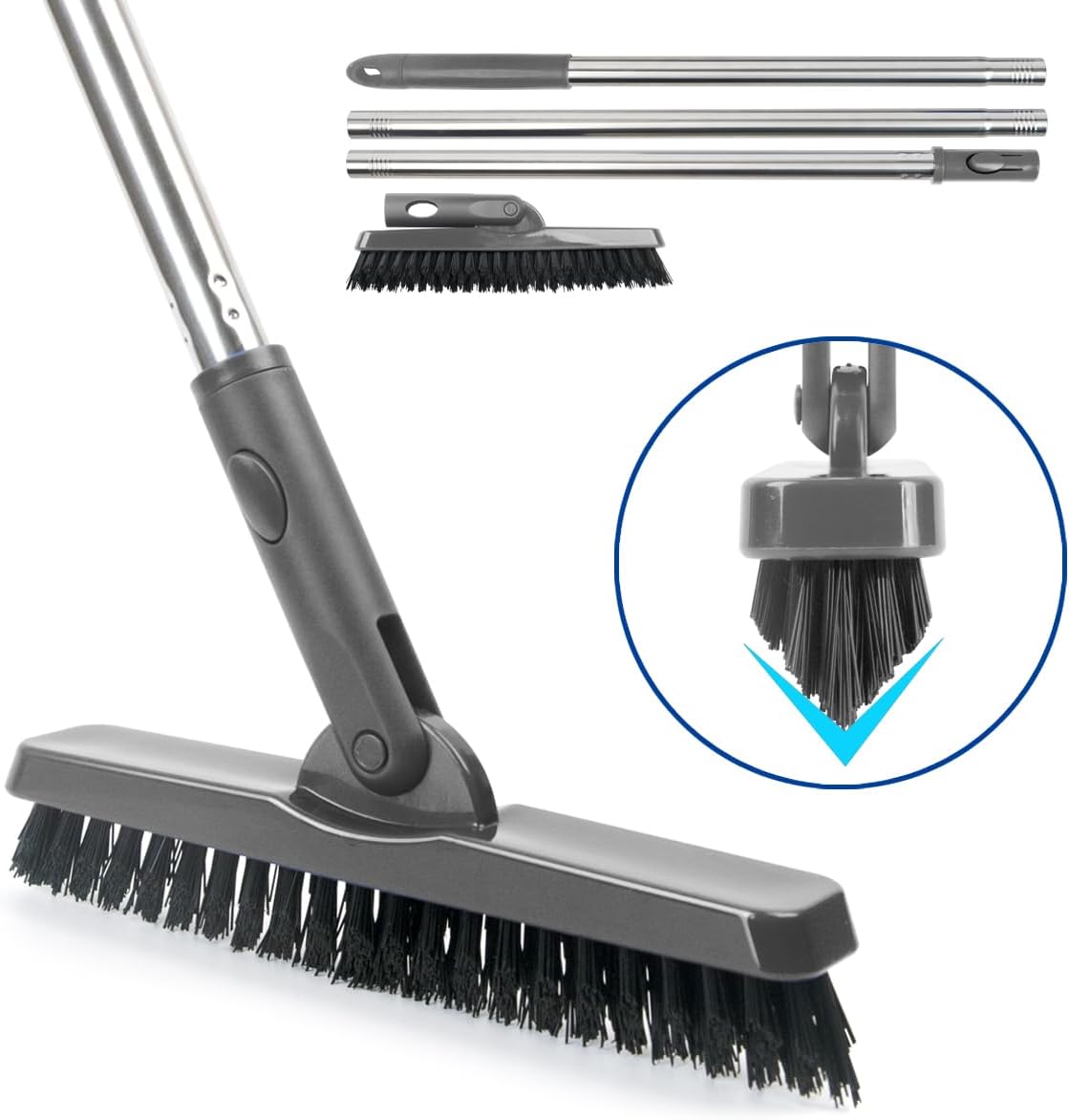 CELOX Grout Cleaner for Tile Floors, Shower Tile Floor Scrubber for Cleaning Baseboard Bathroom, Black