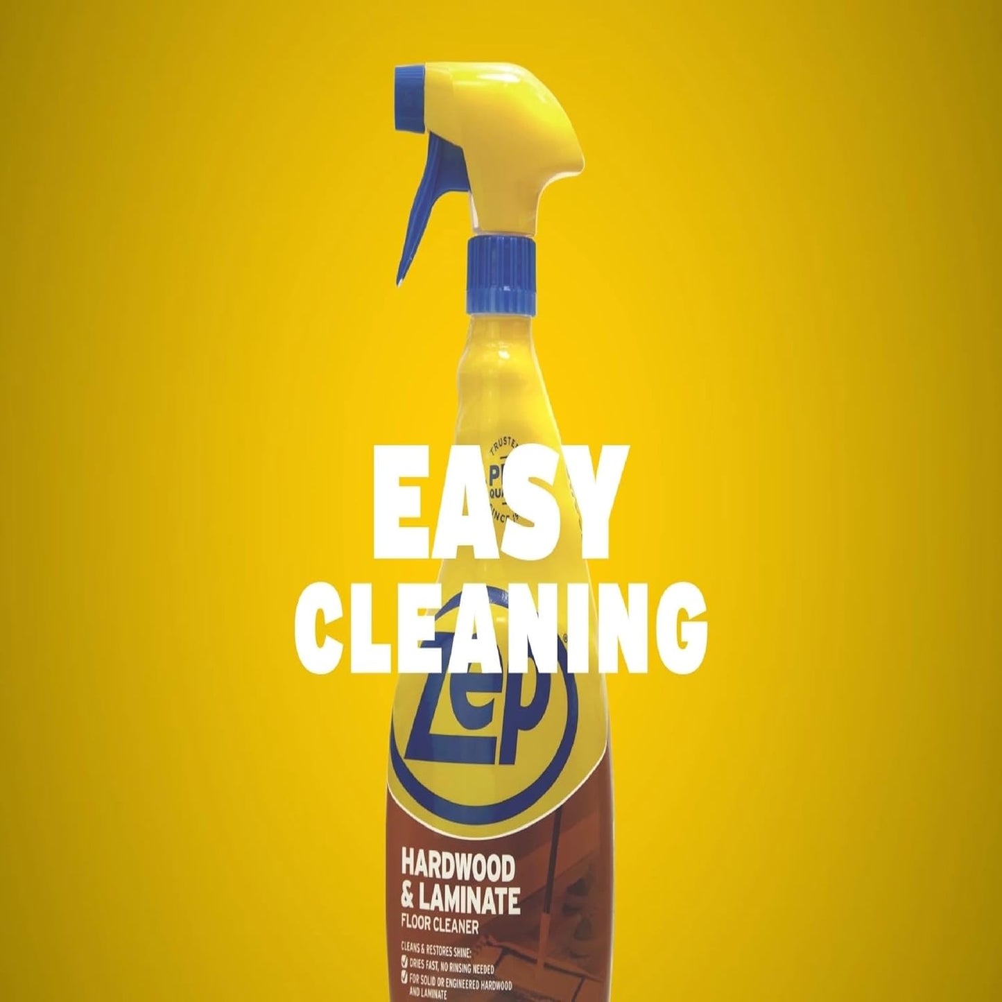 Zep Hardwood and Laminate Floor Cleaner - 32 Oz (Case of 4) - ZUHLF324 - Cleans Spots, Stains, and Scuffs while Restoring Shine on Hardwood, Laminate, Cabinet Doors, Crown Molding, and MORE