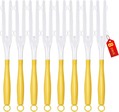 12PCS Replacement Dust Handles Stick Only Compatible with Swiffer Duster Handle Extendable Detachable Wand for Cleaning Car Blinds Furniture Electronics (12, Yellow & White)