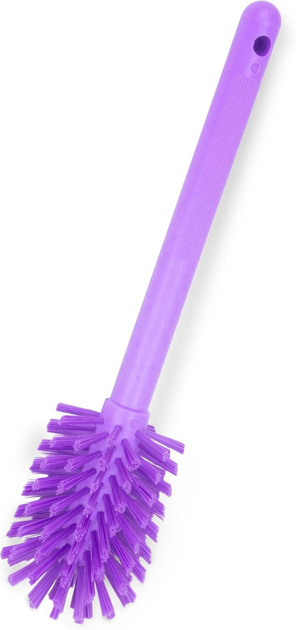 SPARTA Large Water Bottle Brush Ideal for Wide-Mouth Jars, Bottles and Tumblers, Dishwashing Tool with Handle for Home and Commercial Kitchens, Plastic, 12 Inches, White