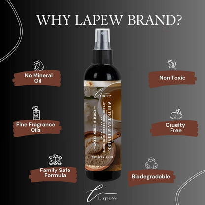 Lapew Room & Linen Spray | Fragrance Mist for Home, Car & Office | Fabric & Air Freshener | Neutralizing Mist | Made in USA | Cozy Cinnamon & Apple - Colors A