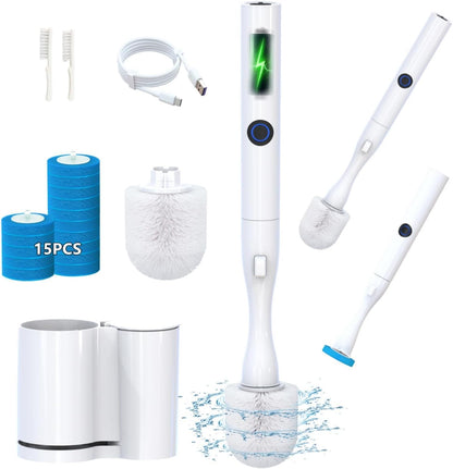 36-Piece Toilet Wand Refills, Disposable Toilet Bowl Cleaner Wand Compatible with Most Toilet Brushes,Disposable Toilet Brush Refill for Bathroom Cleaning