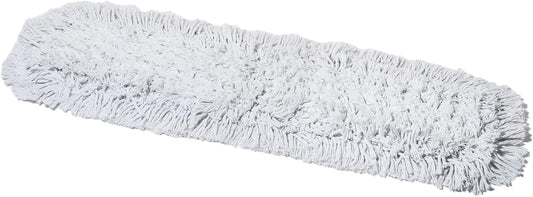 24 Inch Commercial Dust Mop Replacement Head – Reusable Cotton Dust Mop Refill for Floor Cleaning and Janitorial Use