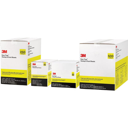 3M Easy Trap Duster Sweep and Dust Sheets, 5" x 6" Sheets, 60 Sheets/Roll