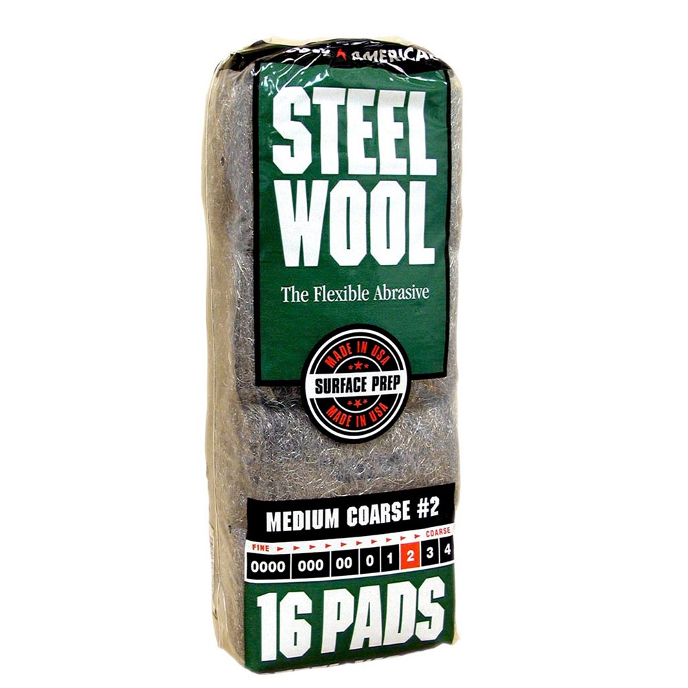 Homax - 33873210009 Steel Wool, Extra Fine Grade #000, 12 Pads
