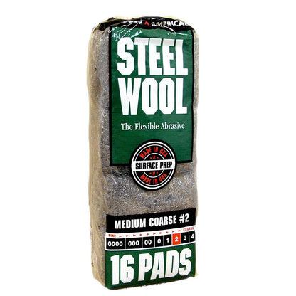 Homax - 33873210009 Steel Wool, Extra Fine Grade #000, 12 Pads