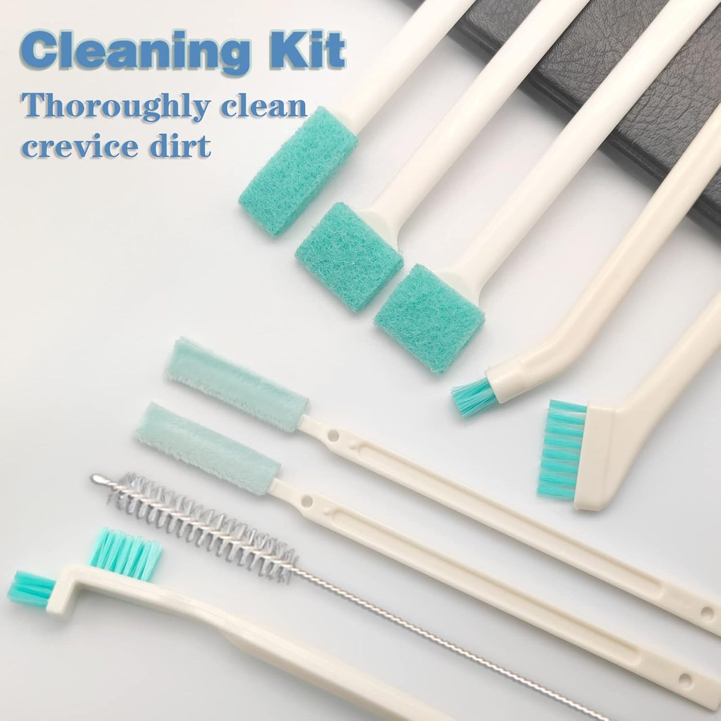Small Household Cleaning Brushes by ELEMGULY,18 Pcs Crevice Brush for Hole, Gap, Corner, Space, Micro Crevice Scrub Cleaner Tool for Bottle, Keyboard, Window, Door Track