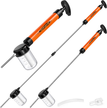 Diatomaceous Earth Powder Duster with Adjustable 4FT Rod, Adjustable Output Pump, 250ml Large Capacity Tank & Clog-Free Design, Powder Dispenser for Indoor/Outdoor Gardening
