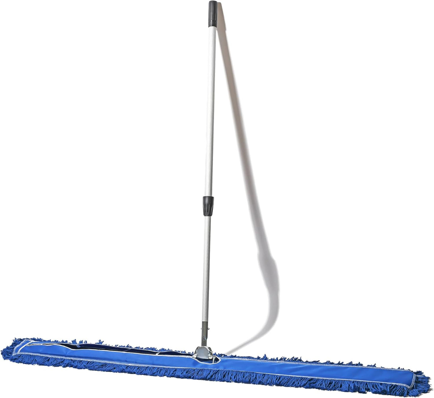 48 Inch Blue Commercial Dust Mop & Floor Sweeper with Extendable Handle – Mop for Hardwood, Tile, and Concrete Floor Cleaning