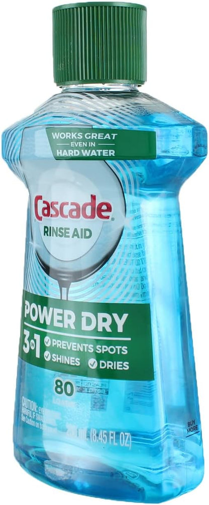Cascade Platinum Power Dry Dishwasher Rinse Aid, 30.5 fl oz