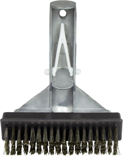 Poolmaster 5-Inch Stainless Steel Pool Algae Detail Brush, Heavy-Duty Aluminum Back, for Gunite Concrete Pools and Spas, Small Narrow Head for Corners, Steps and Tight Areas