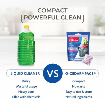 O-Cedar Floor Cleaning 40ct Pacs with Citrus Scent 10ct (2-Packs) and Lavender Scent 10ct (2-Packs)