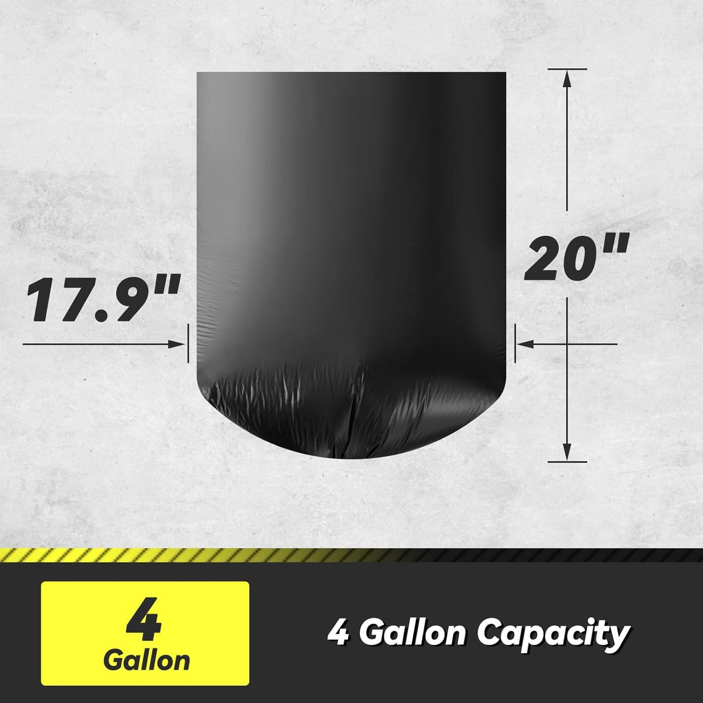 100 Count 55-60 Gallon Trash Bags, Sturdy & Tear-Resistant Commercial Can Liners 55 Gallon, Large Garbage Bags, Large Black Trash Bags for Commercial, Lawn and Leaf Bags