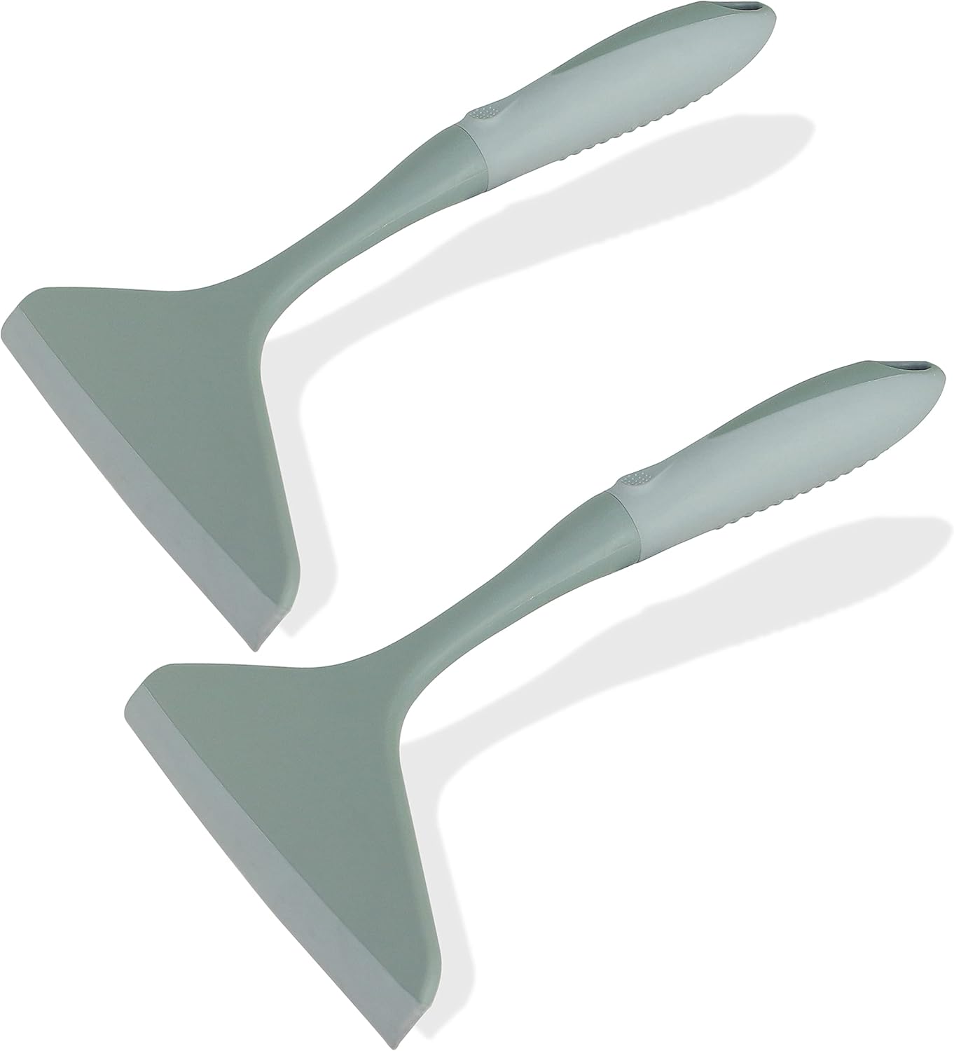 2-Pack Shower Squeegee for Glass Doors & Window, 7.8" Blade Cleaning Tool for Bathroom, Car Windshields, Mirrors, Tiles