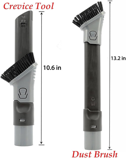 Qualtex 2 in 1 Duster Crevice Tool Compatible with Shark NV752, NV600, NV650, NV680, NV340, HV301, HV322, HV300, HV320, NV480, NV800, NV151, LA502, AZ2001, HZ2002