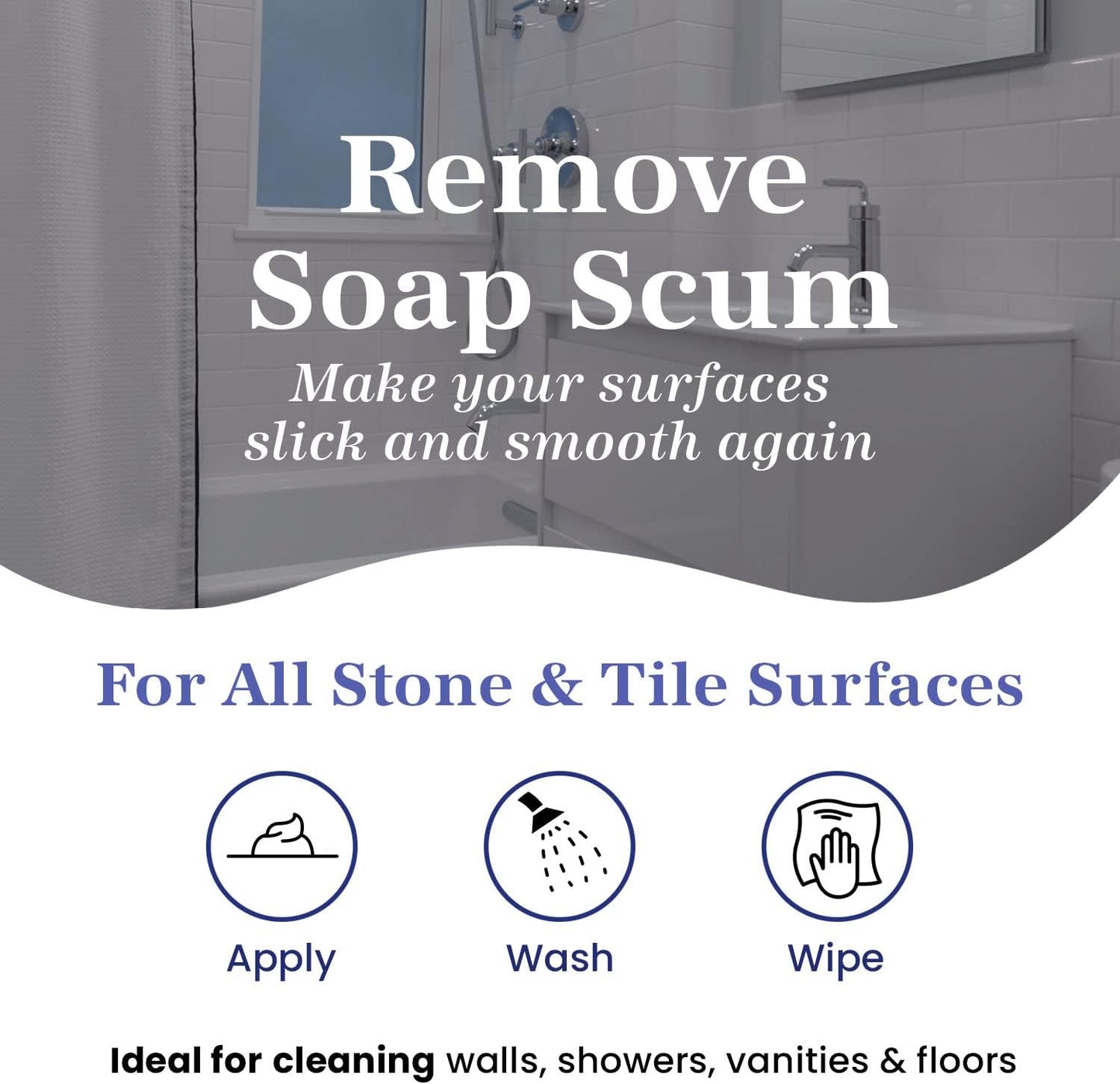 Marblelife Soap Scum Remover, Heavy Duty Cleaner for All Tile Surfaces, 15oz