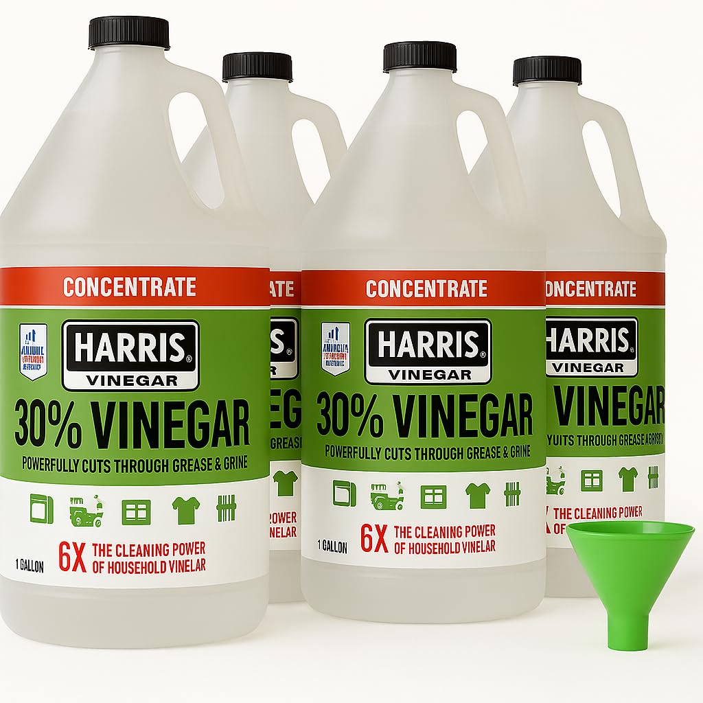 Harris 30% Vinegar Concentrated Extra Strength — All Purpose Cleaner for Home, Garden & Patio