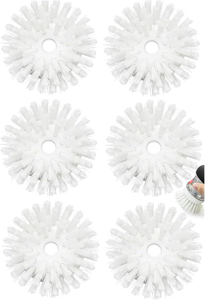Palm Brush Refills for OXO Soap Dispensing Dish Brush - 4 Pack Cleaning Replacement Brush Head for OXO Palm Brush(White)