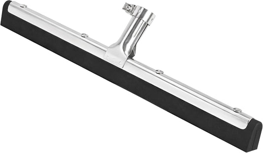 DSV Standard Uneven Surface Floor Squeegee 18’’, Double Foam Blade Garage Squeegee, Taper Pole Connection - Handle Sold Separately for Tiles, Concrete and Asphalt
