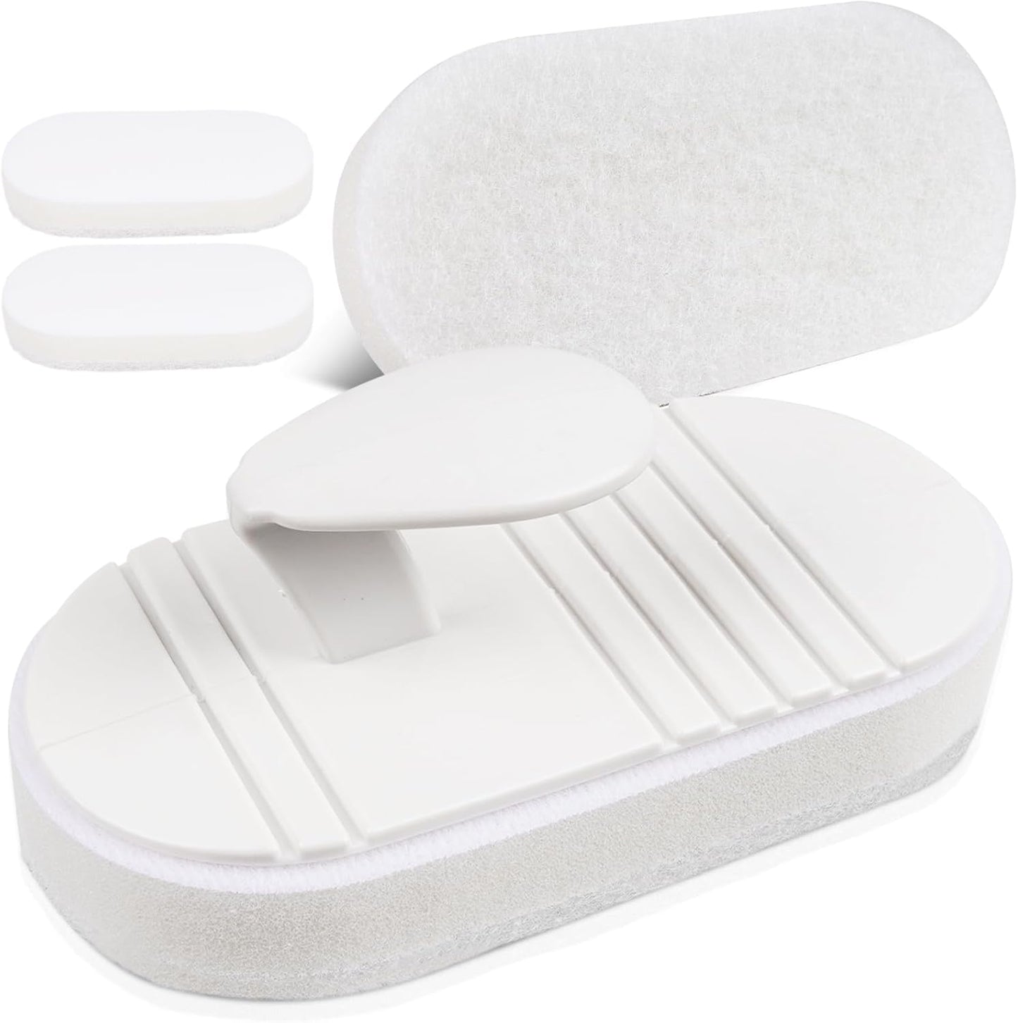 TidyMister Hot Tub & Spa Scrub Pad – Flexible Handheld Non-Scratch Scouring Pads for Pool Tile & Surface Cleaning, Replaceable Design, 2 Pack