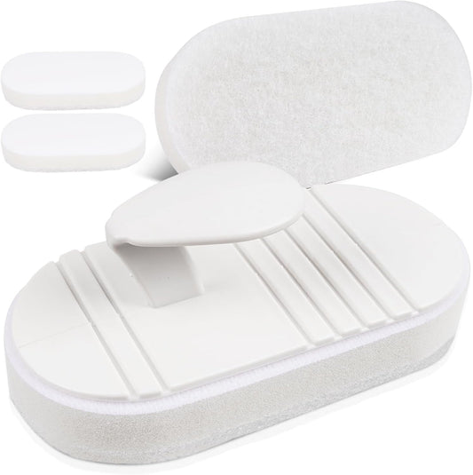 TidyMister Hot Tub & Spa Scrub Pad – Flexible Handheld Non-Scratch Scouring Pads for Pool Tile & Surface Cleaning, Replaceable Design, 2 Pack