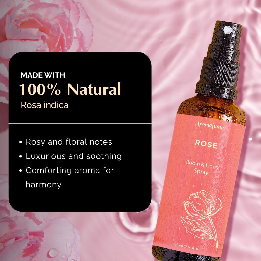 Vanilla Room, Linen & Pillow Spray by Aromafume | 100ml/3.38 fl oz | with Pure Vanilla Essential Oil | Aromatherapy Spray | Mist for Bedding, Fabrics