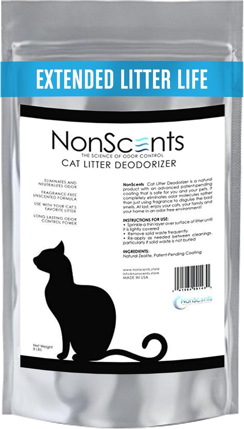 NonScents Odor Control Cat Litter Deodorizer - Professional Strength Odor Neutralizer, 16oz