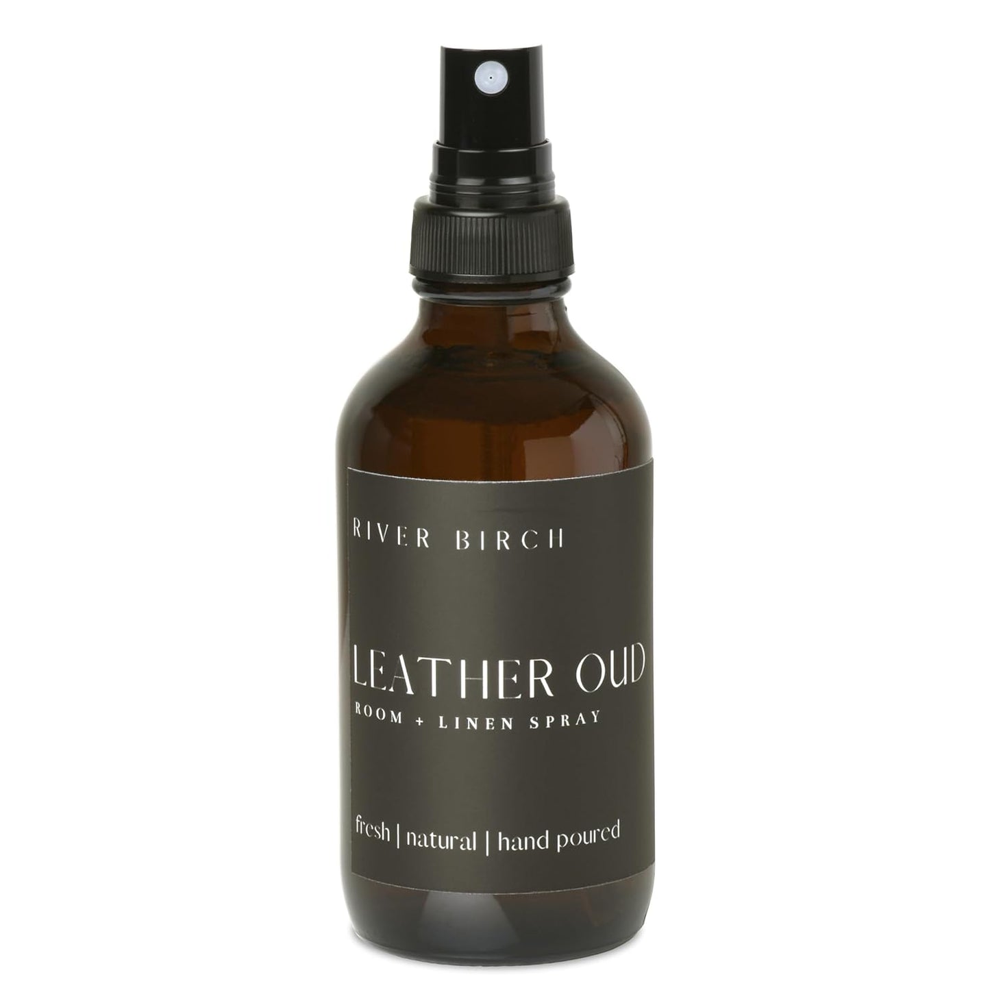 River Birch Luxury Linen and Room Spray - Home Signature Scent Balsam and Cedar Room Fragrance Spray - Fragrant Fresh Linen Air Freshener For Bedding - Handmade in Texas - 4 oz Glass Amber Bottle