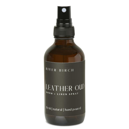 River Birch Luxury Linen and Room Spray - Home Signature Scent Balsam and Cedar Room Fragrance Spray - Fragrant Fresh Linen Air Freshener For Bedding - Handmade in Texas - 4 oz Glass Amber Bottle