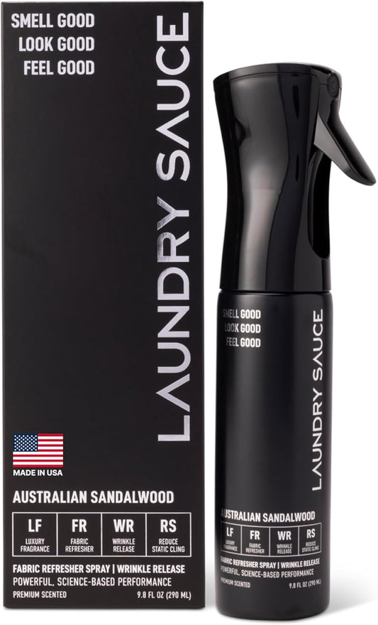 Laundry Sauce Fabric Refresher Spray Italian Bergamot, Odor-Fighting Fabric Refresher, Fragrance and Laundry Scent, 9.8 fl oz
