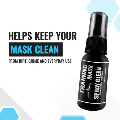 TRAININGMASK - Spray Clean Defense, Multipurpose Face Mask Spray, Mask Spray with Fresh Scent, Deodorizing Fabric Refresher Spray for Face Masks, Gears, and More, 1 fl oz
