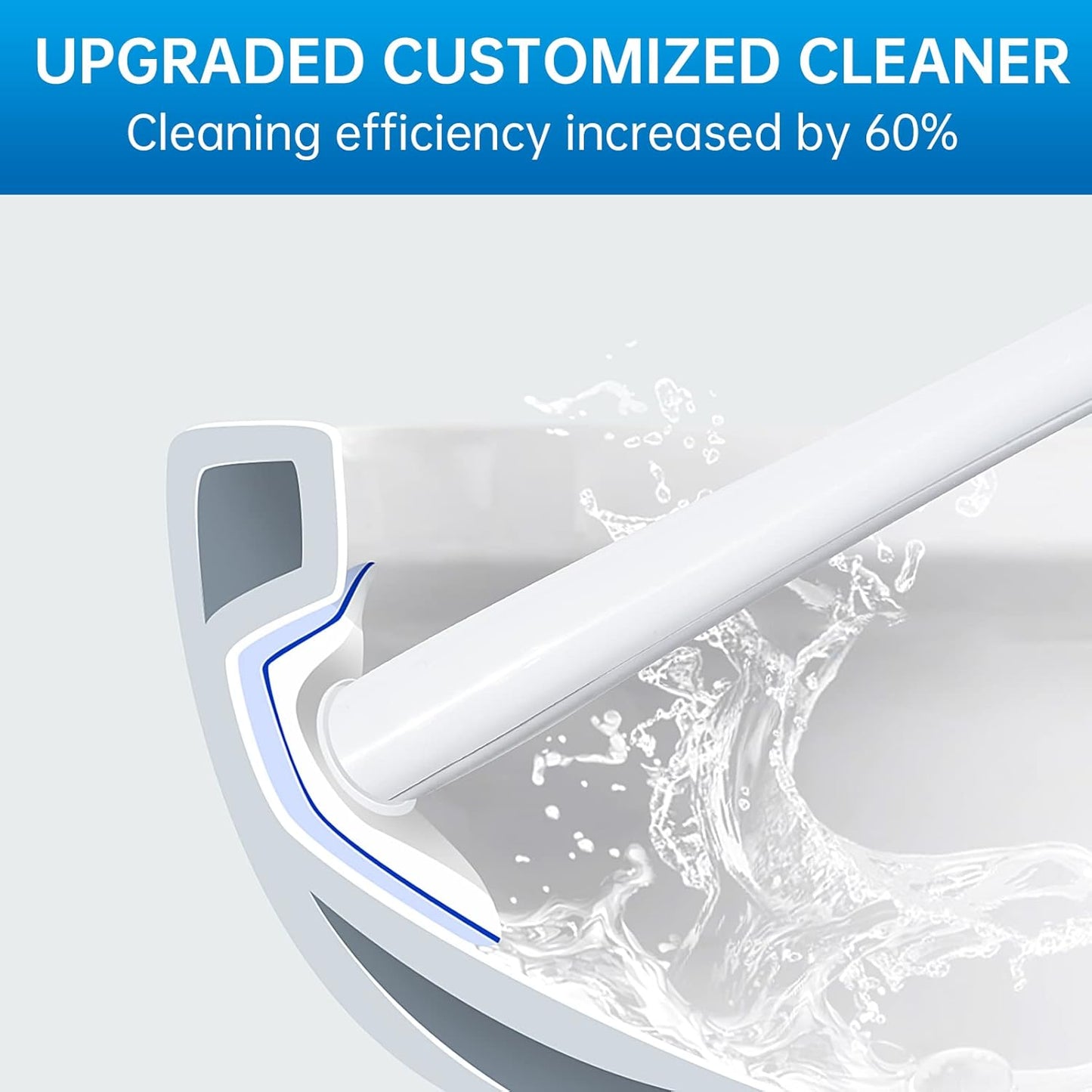 FullyClean 40 Counts Disposable Toilet Cleaning Wand Refills Bowl Scrubbers Heads (40)