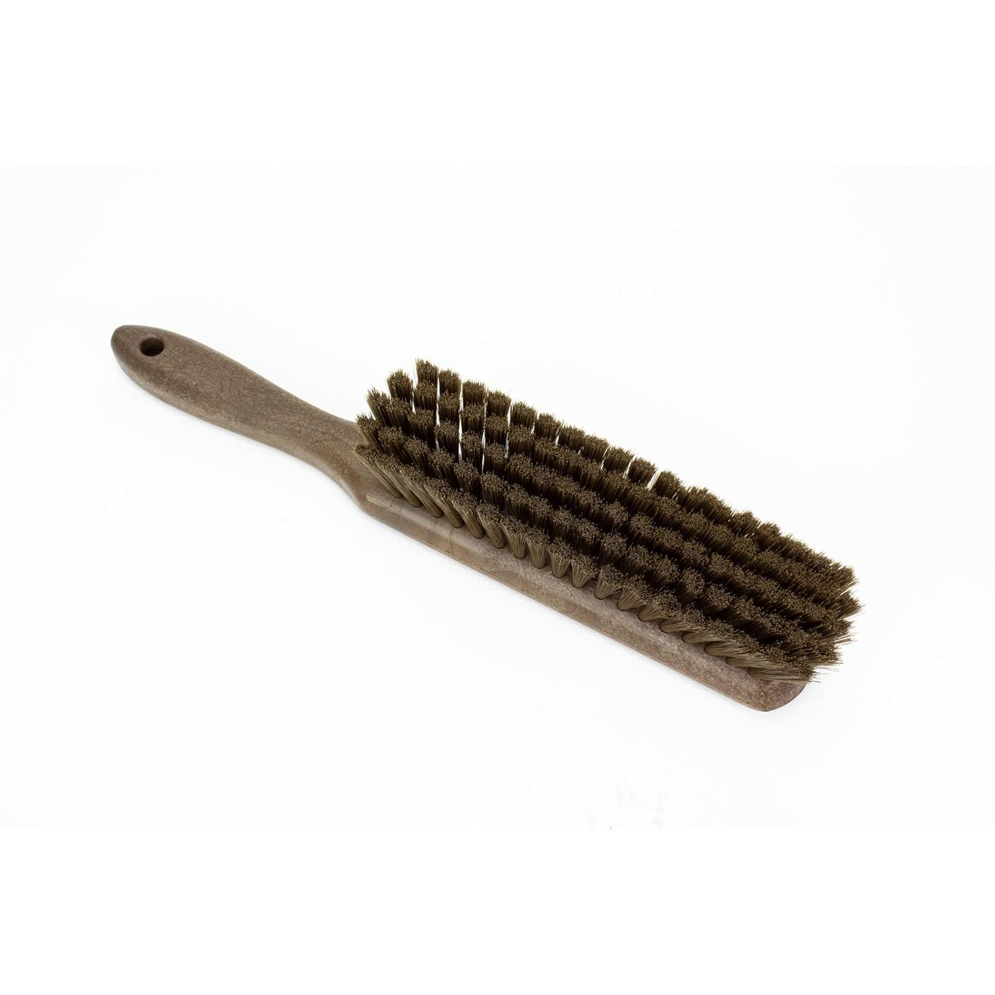 SPARTA Handheld Soft Counter Brush 8 Inch Bristle Span, Multi-Use Dust Brush with 5 Inch Handle for Tables, Countertops, and Delicate Surfaces, Polyester, Orange