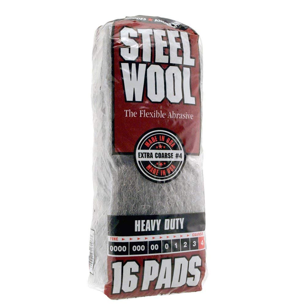 Homax - 33873210009 Steel Wool, Extra Fine Grade #000, 12 Pads