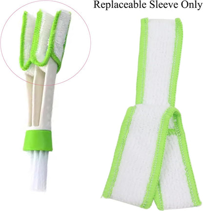 7 Pack Window Blind Cleaner Duster Brush Microfiber Sleeves Replacement Blinds Duster Cover Pad Refills for Blind Cleaner Tools with 3 Layer Arms Dark Blue Color