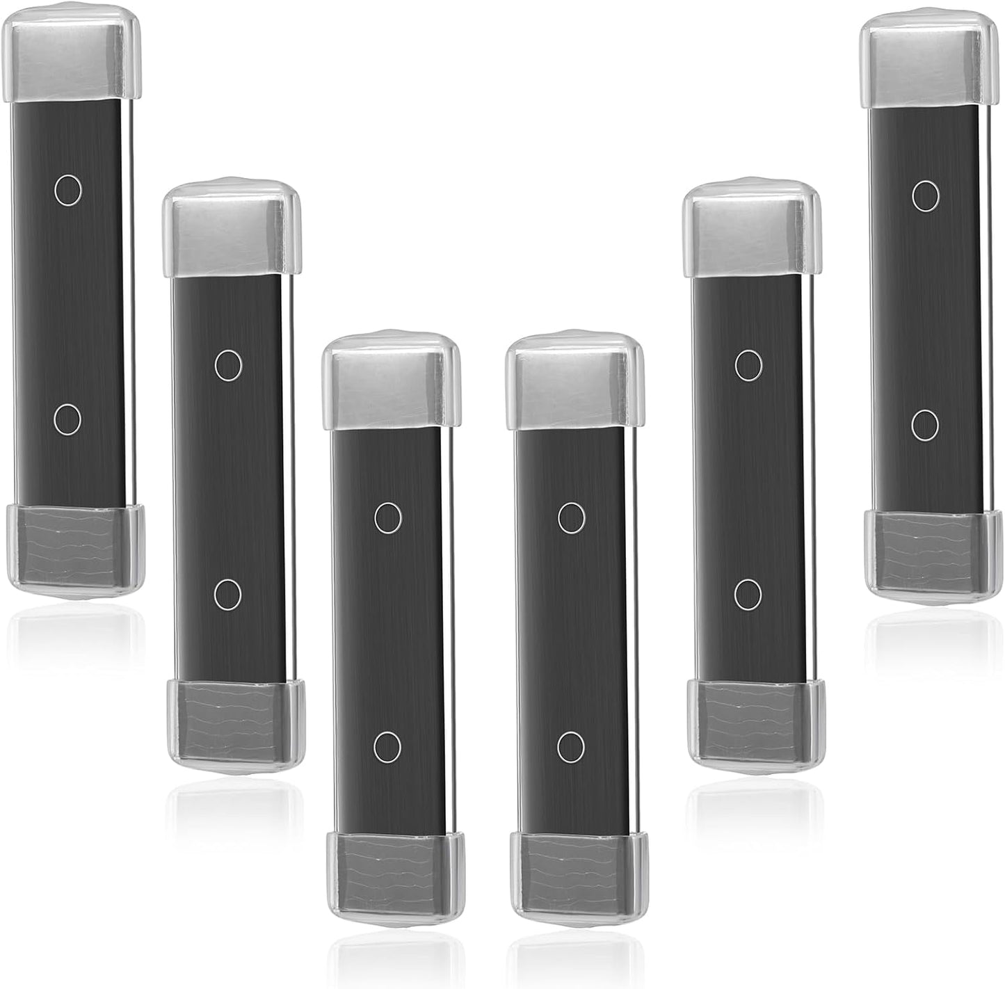 6 Pcs Magnetic Toilet Bowl Cleaner Black Toilet Cleaning Magnets Magnetic Tank Cleaner for Household Bathroom Cleaning Supplies Against Stains No Chemicals