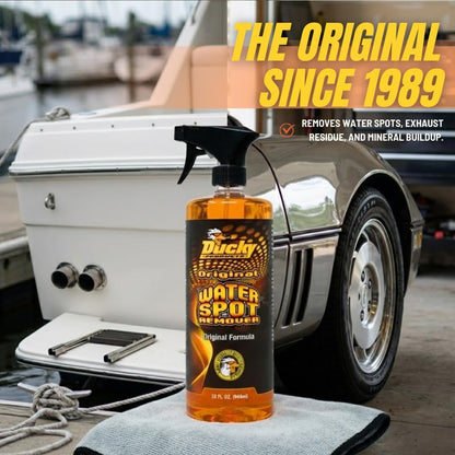 DUCKY PRODUCTS Original Water Spot Remover: Spray for Boat, Car, Motorcycle & RV Exterior Detailing, 32 oz