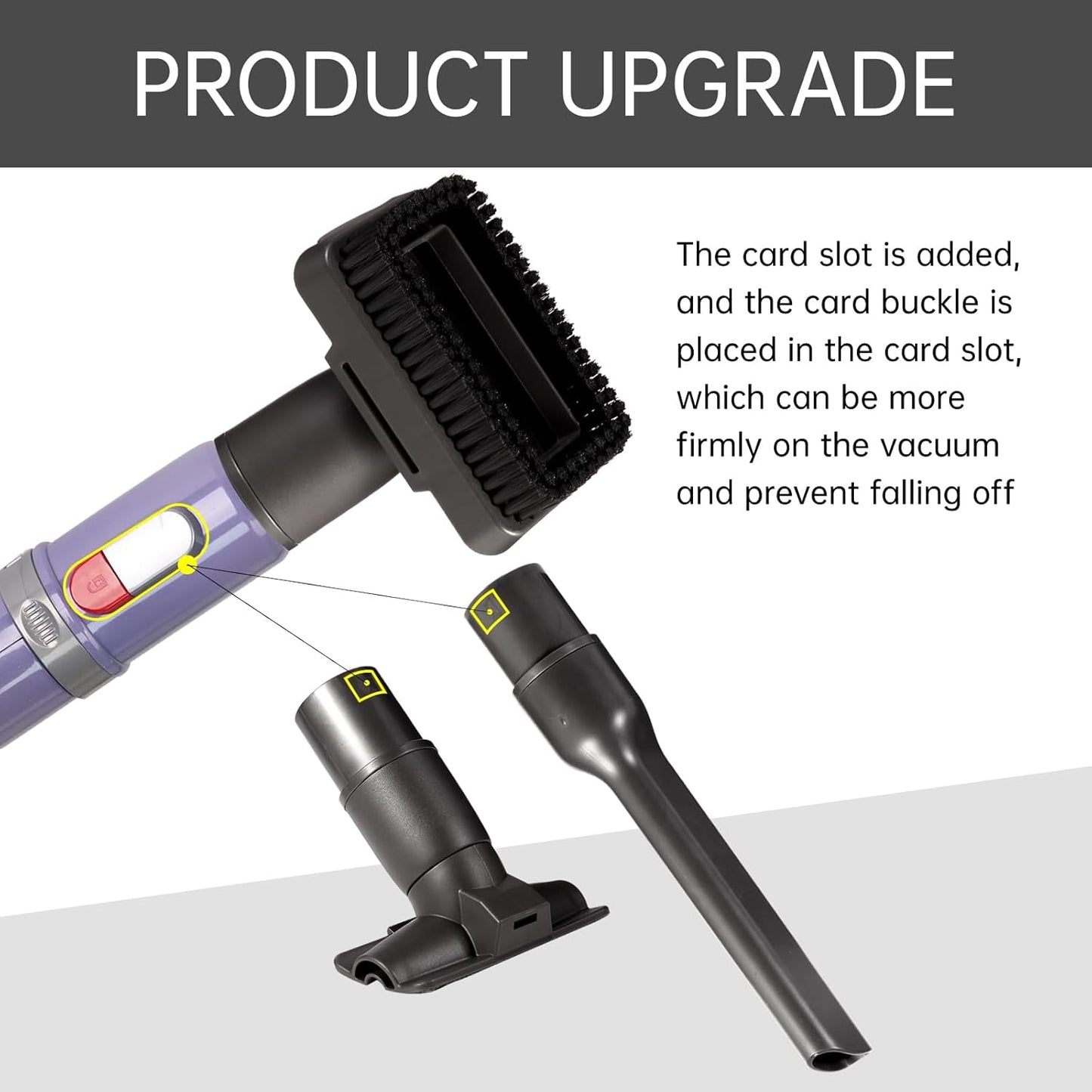 Upgraded Vacuum brush Attachment tool Compatible with Shark Navigator Lift-Away NV350 NV351 NV352 NV356E NV360 NV361 NV500 NV501 NV502 Series 2-in-1 Gap Tool Brush Removable Brush Replacement Parts