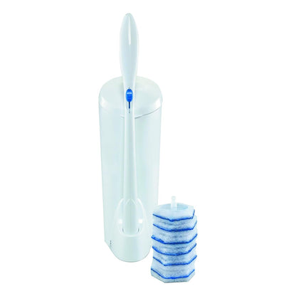 Clorox 03191CT Toilet Wand Disposable Toilet Cleaning Kit: Handle, Caddy & Refills, White (Case of 6)