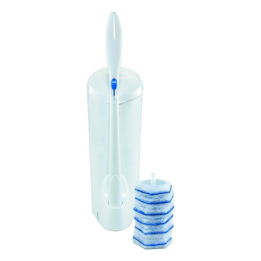 Clorox 03191CT Toilet Wand Disposable Toilet Cleaning Kit: Handle, Caddy & Refills, White (Case of 6)